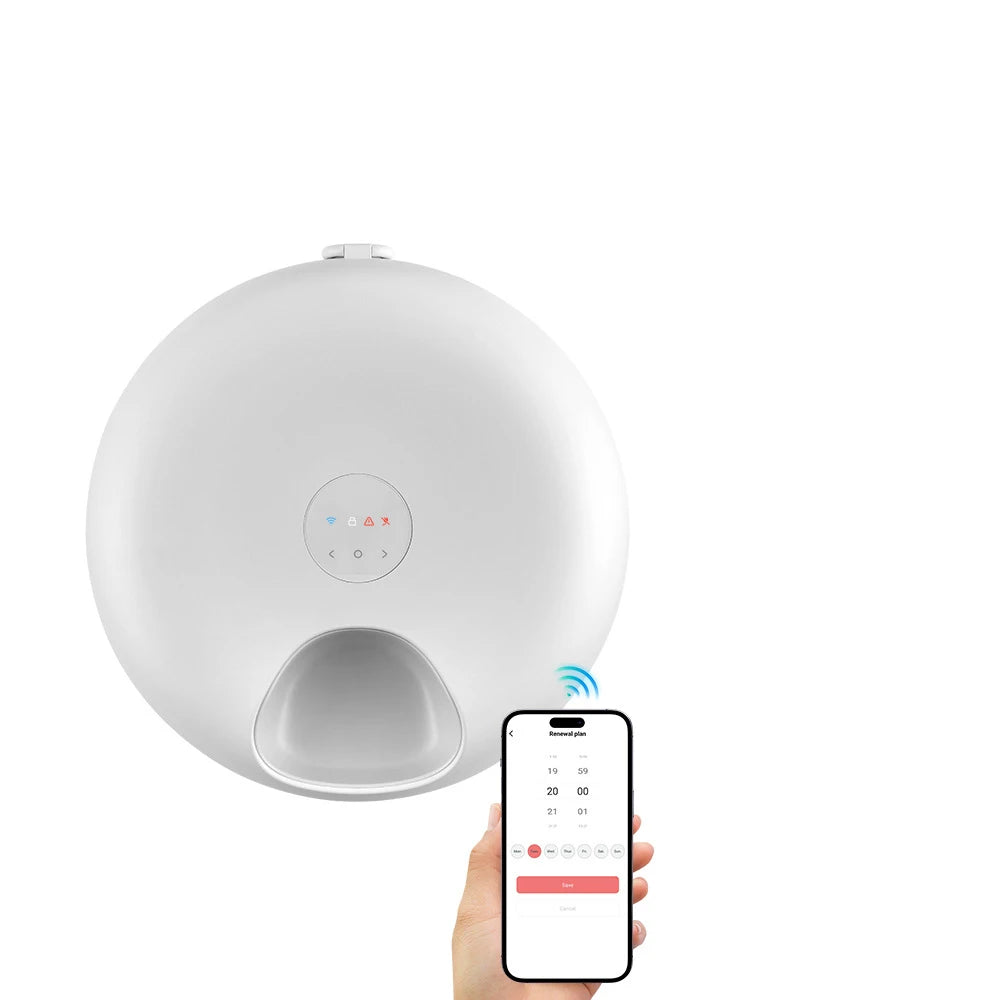 Smart WiFi Pet Feeder with Freshness Control - Automatic Slow Feeding Dispenser for Cats & Dogs