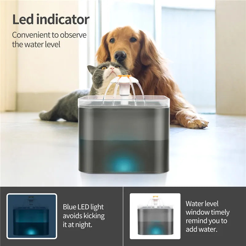 Smart WiFi Pet Feeder and Water Fountain Combo - 3.5L Food + 2L Water