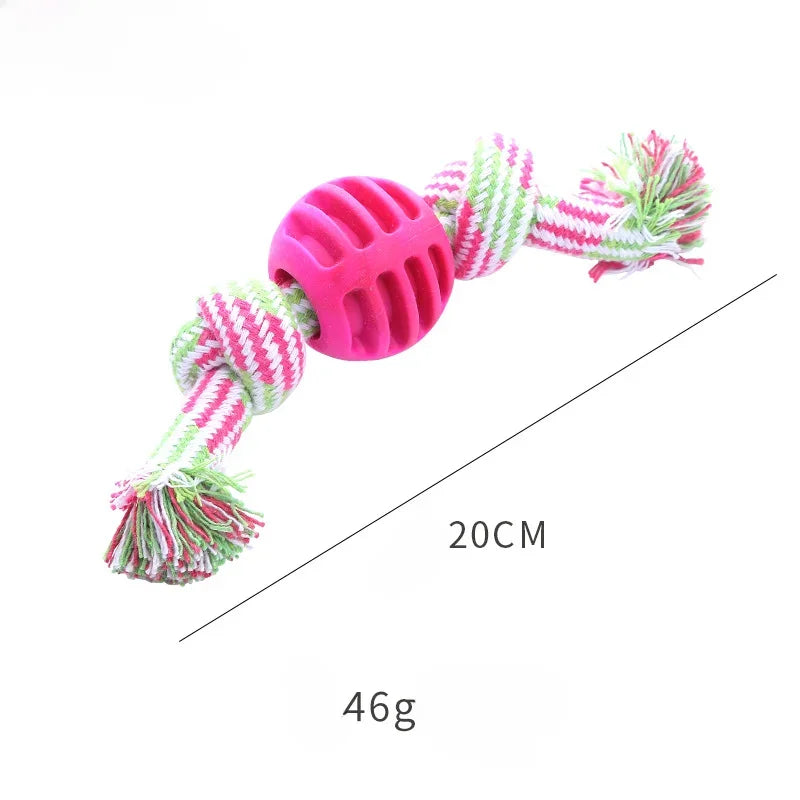 Cotton Rope Ball Dog Toy - Teeth Cleaning