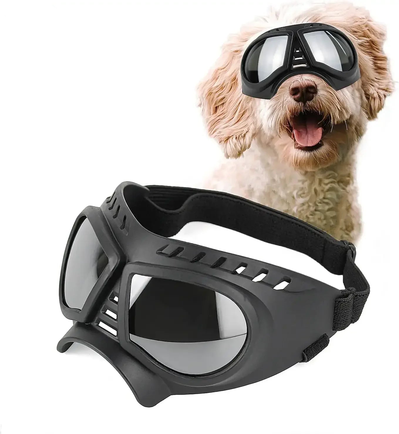 Dog Goggles for Large Breeds - Windproof Snowproof Eye Protection