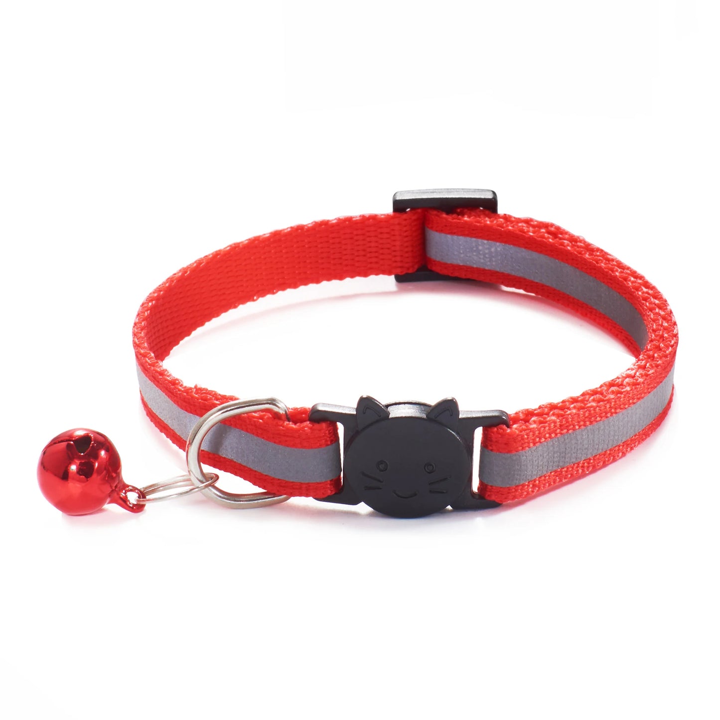 Reflective Cat Collar with Bell - Adjustable Night Safety Collar for Cats & Kittens