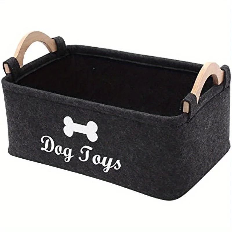 Felt Pet Storage Box - Organizer for Toys, Blankets and Accessories