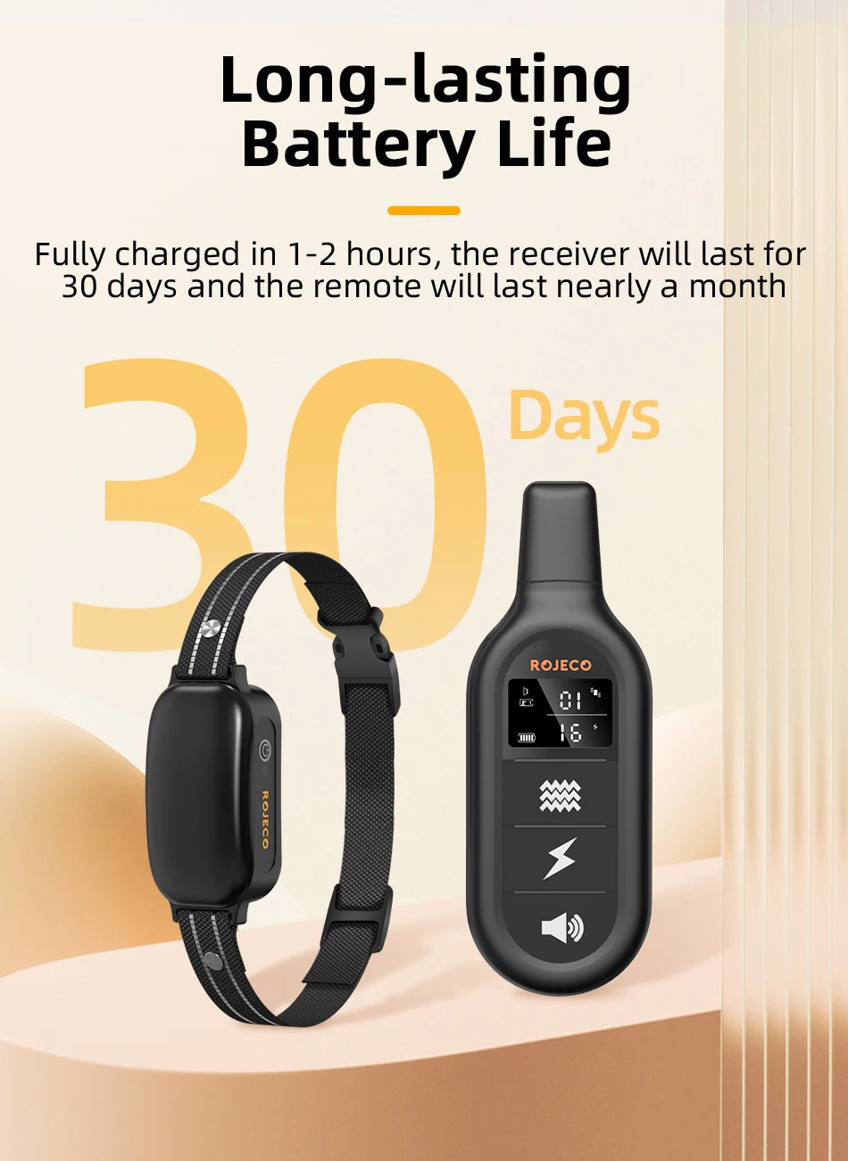 Professional Dog Training Collar 3300ft Range - Waterproof Remote Control System