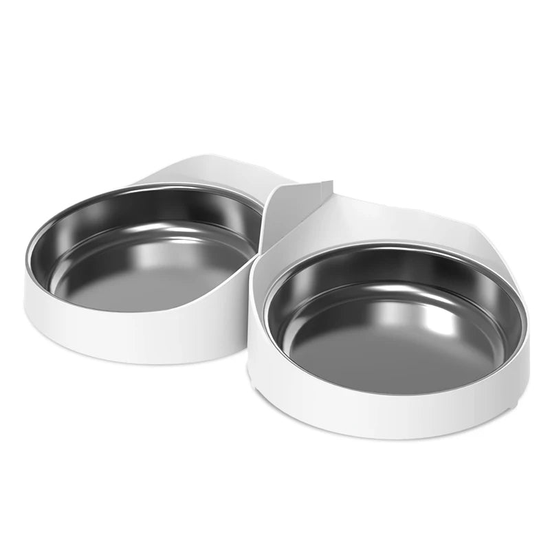 Stainless Steel Single & Double Bowl Accessories For 4L Automatic Pet Feeder Cat Food Dispenser Without Pet Feeder