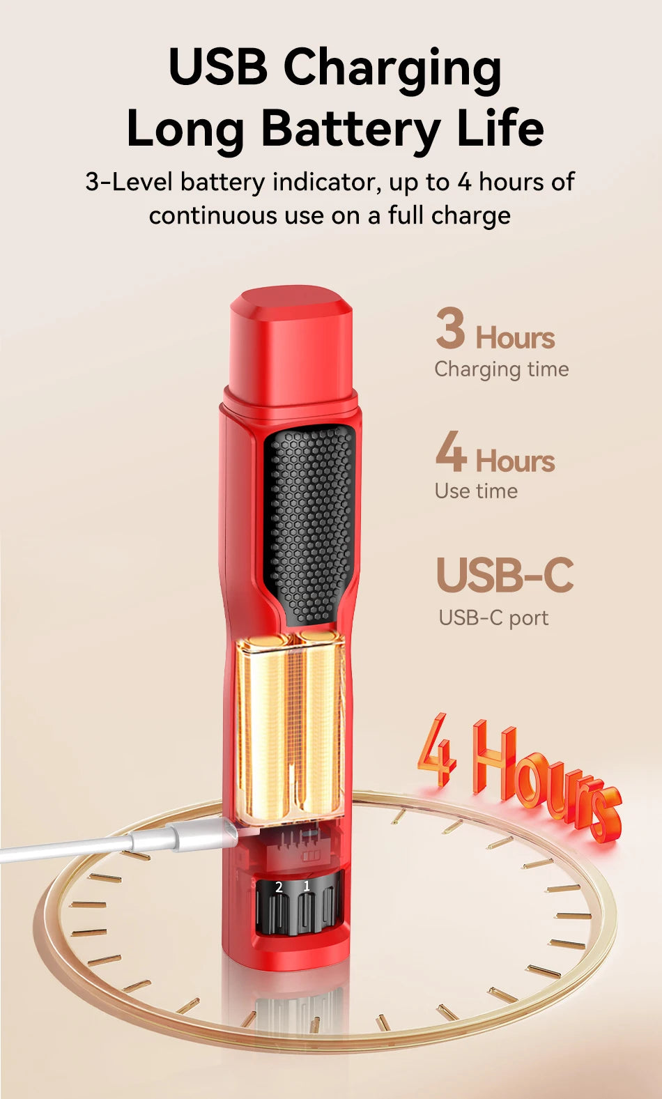Electric Pet Nail Grinder with LED Light - Rechargeable Dog Cat Claw Trimmer