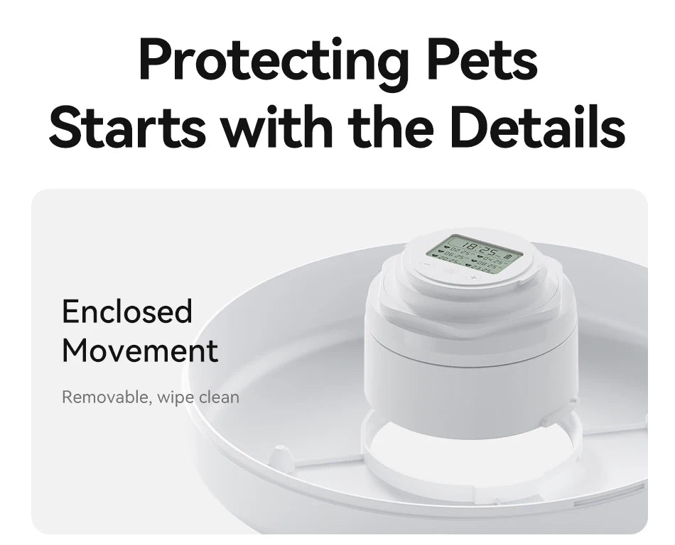Wireless Automatic Pet Feeder with 6-Meal Capacity and Smart LED Touch Control