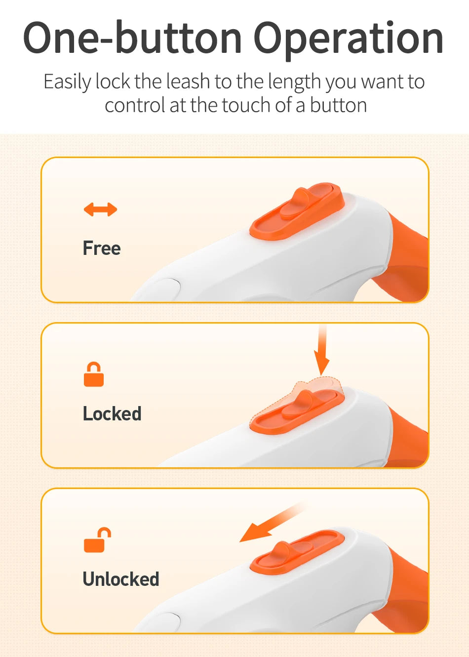 Automatic Retractable Dog Leash with LED Luminous Light for Safe Walking