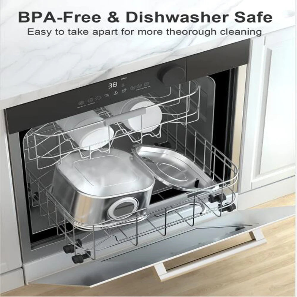 Automatic Pet Water Fountain 2.2L - Stainless Steel with Viewing Window