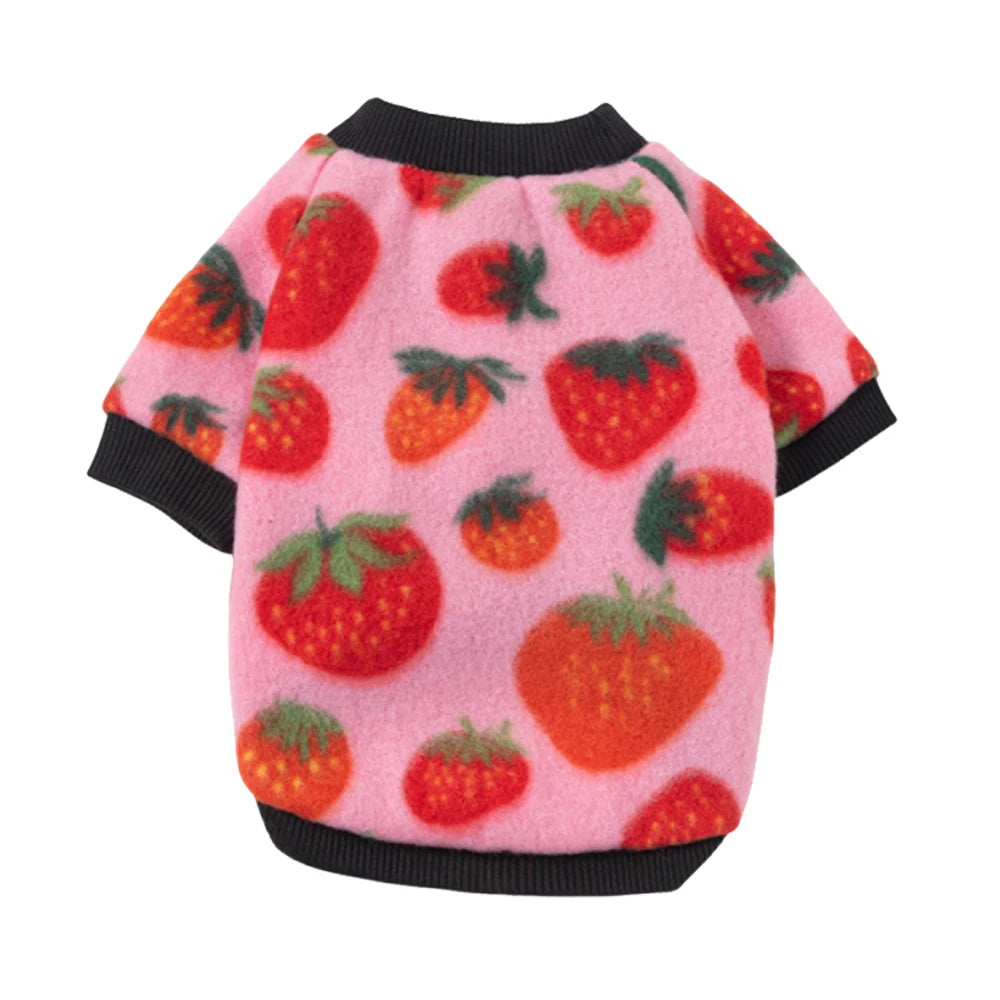 Printed Fleece Pet Pullover Sweater