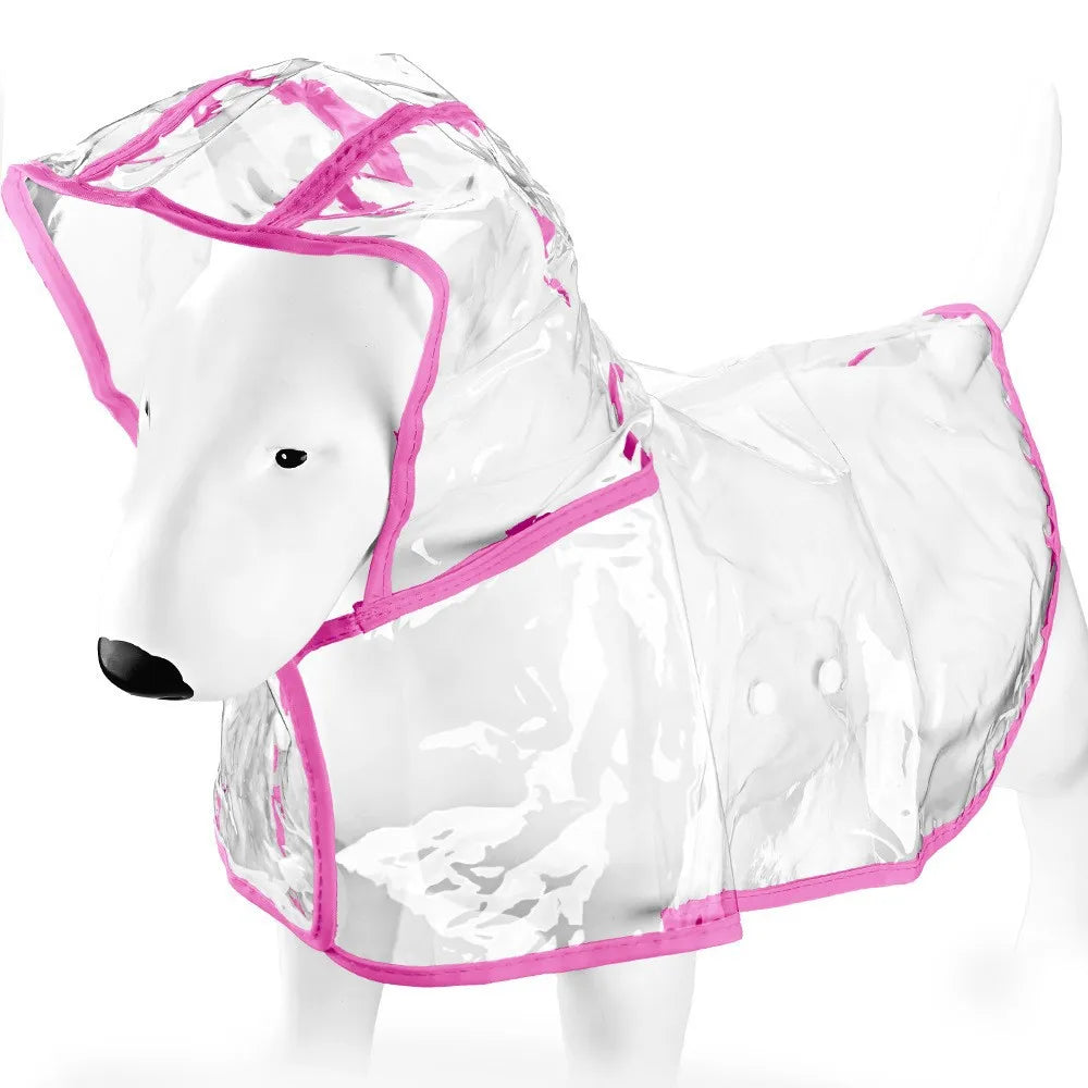 Imperméable transparent pour chiens et chats, cape poncho | Manteau de pluie coupe-vent pour petits chiens et chiots