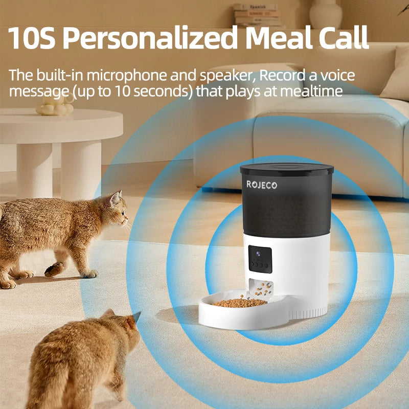 Automatic Cat Feeder with HD Camera and Smart Voice Recording