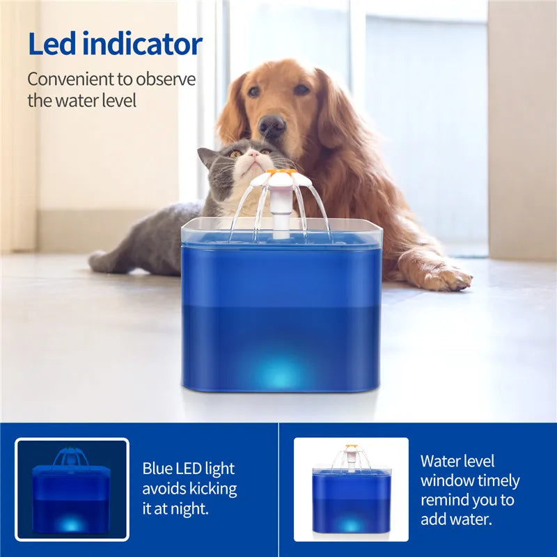 Smart WiFi Pet Feeder and Water Fountain Combo - 3.5L Food + 2L Water