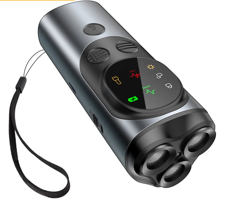 Ultrasonic Dog Training Device - Anti-Barking Trainer with LED Flashlight