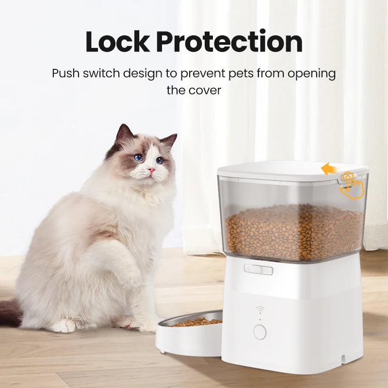 Adjustable Height Elevated Holder for Automatic Pet Feeders