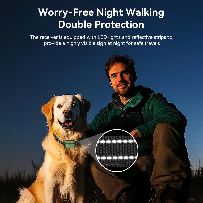 Remote Dog Training Collar - Rechargeable Bark Control System with Multiple Training Modes