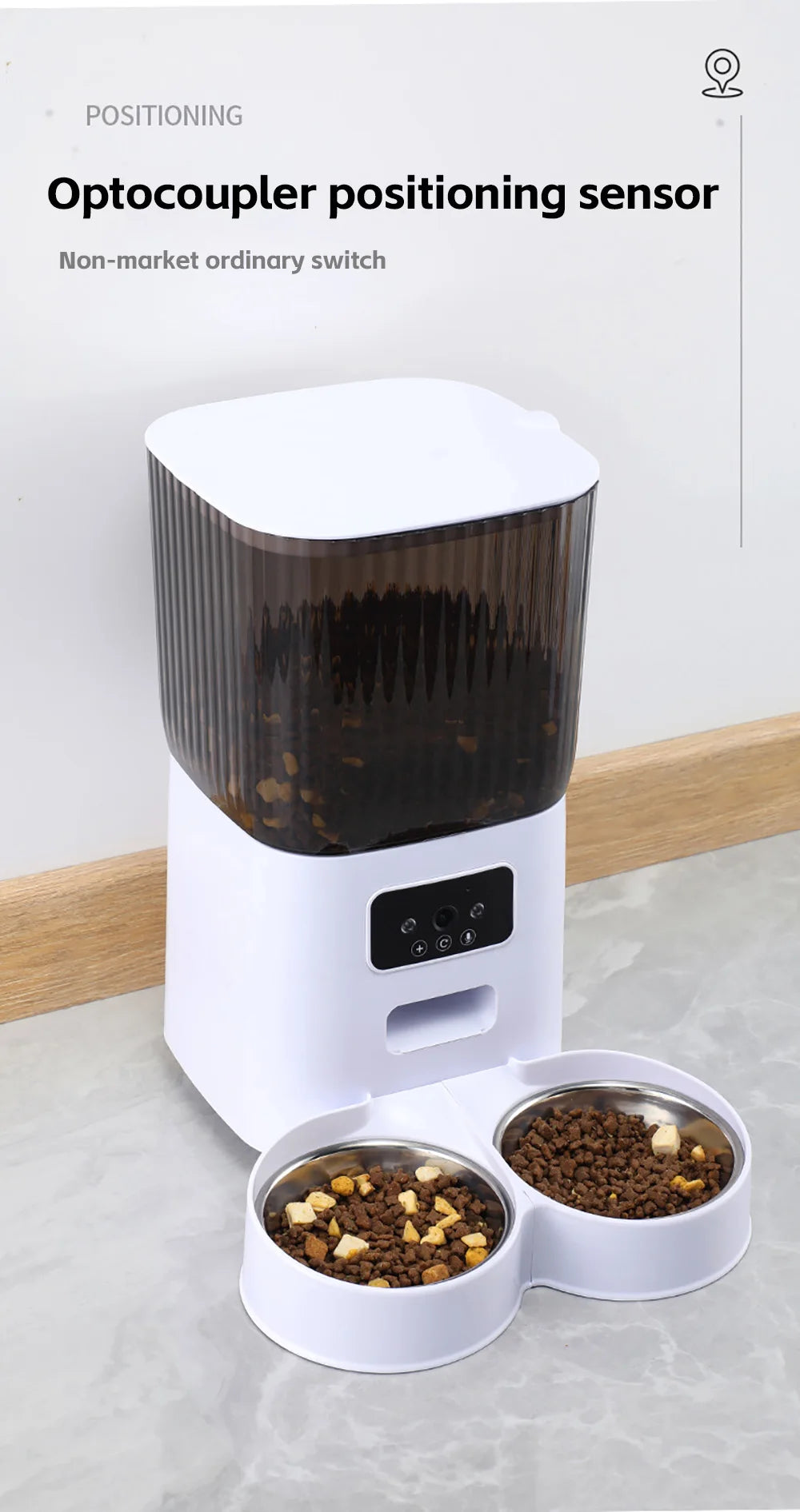 Smart WiFi Pet Feeder with HD Camera - 5L Automatic Food Dispenser