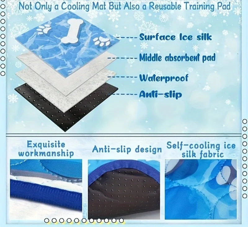 Cooling Pet Bed for Dogs and Cats - Summer Comfort Sofa