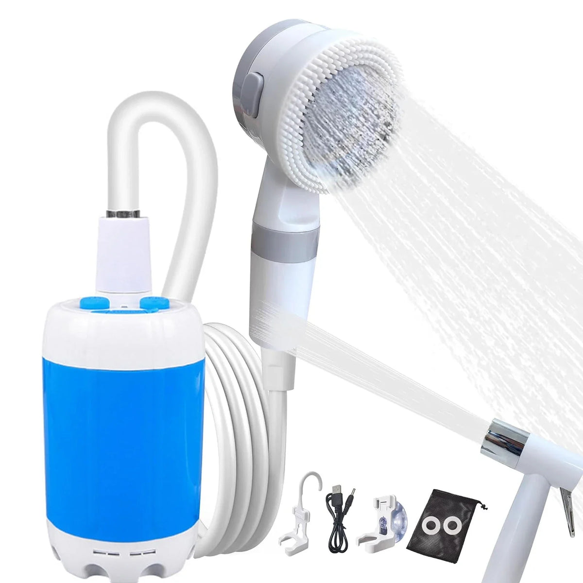Rechargeable Portable Outdoor Shower Pump with 2m Hose