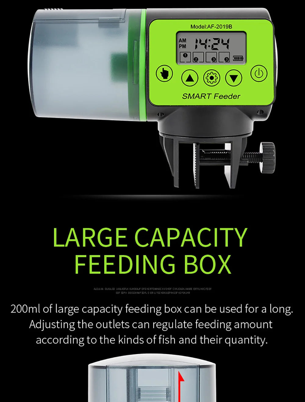 Automatic Fish Feeder - Digital Timer for Aquarium & Turtle Tank