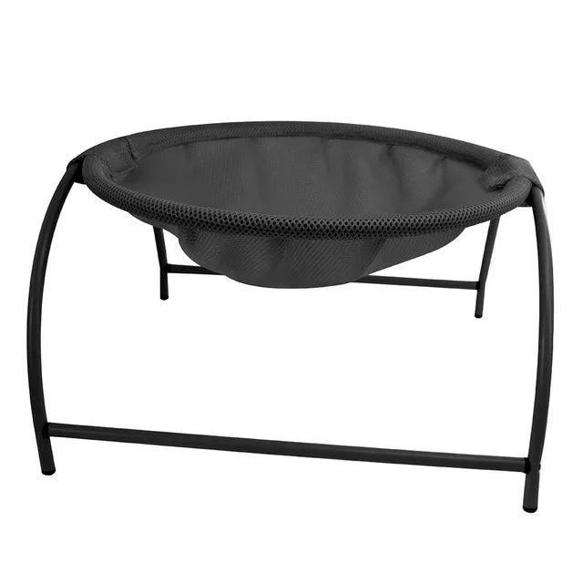 Elevated Pet Hammock Bed - Free-Standing Metal Frame with Breathable Fabric