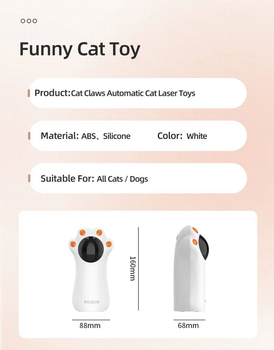 Automatic Interactive Cat Laser Toy - Motion Activated LED Pet Entertainment System