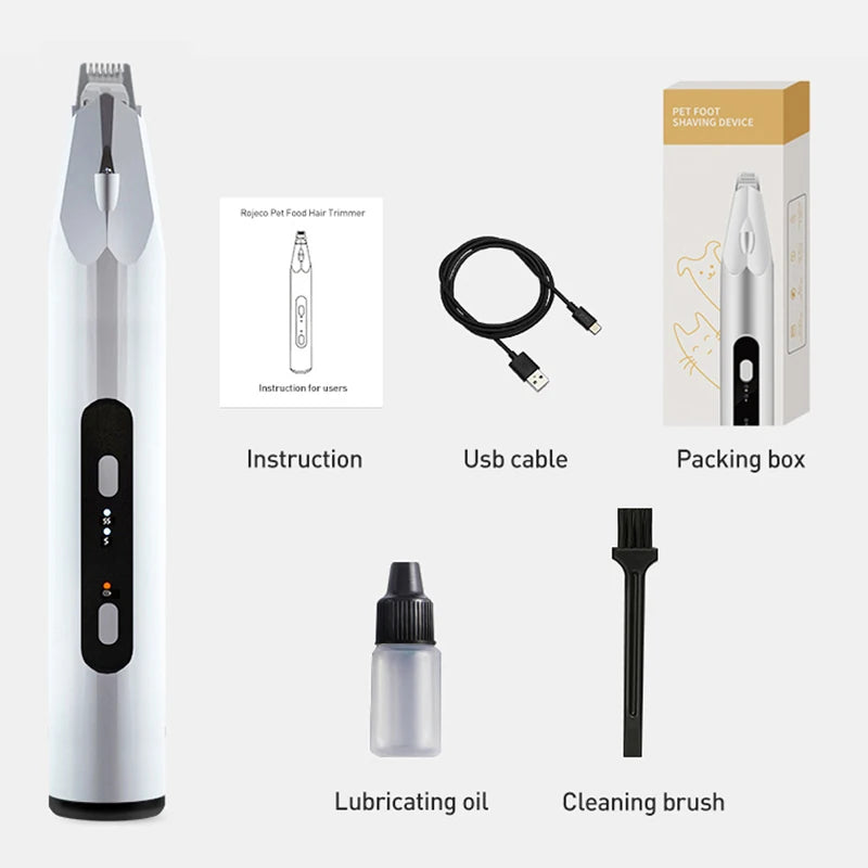 Professional Pet Hair Trimmer - Electric Dog Grooming Clippers