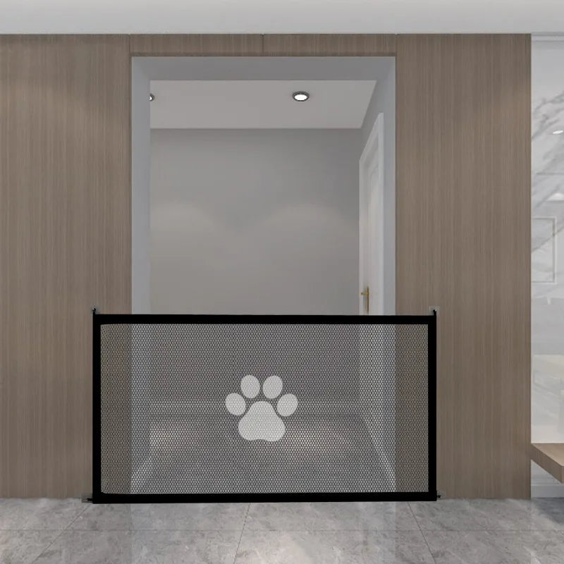 Portable Pet Safety Gate - Folding Mesh Barrier for Dogs and Pets