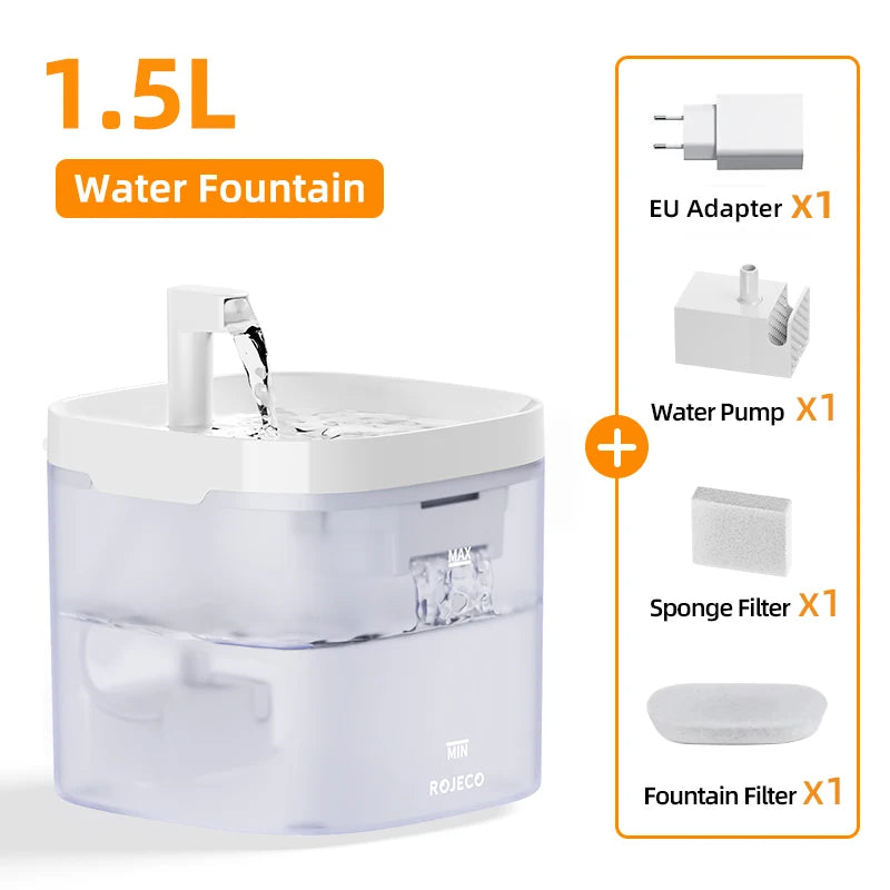 Smart Cat Water Fountain - Automatic Pet Dispenser with Filtration System