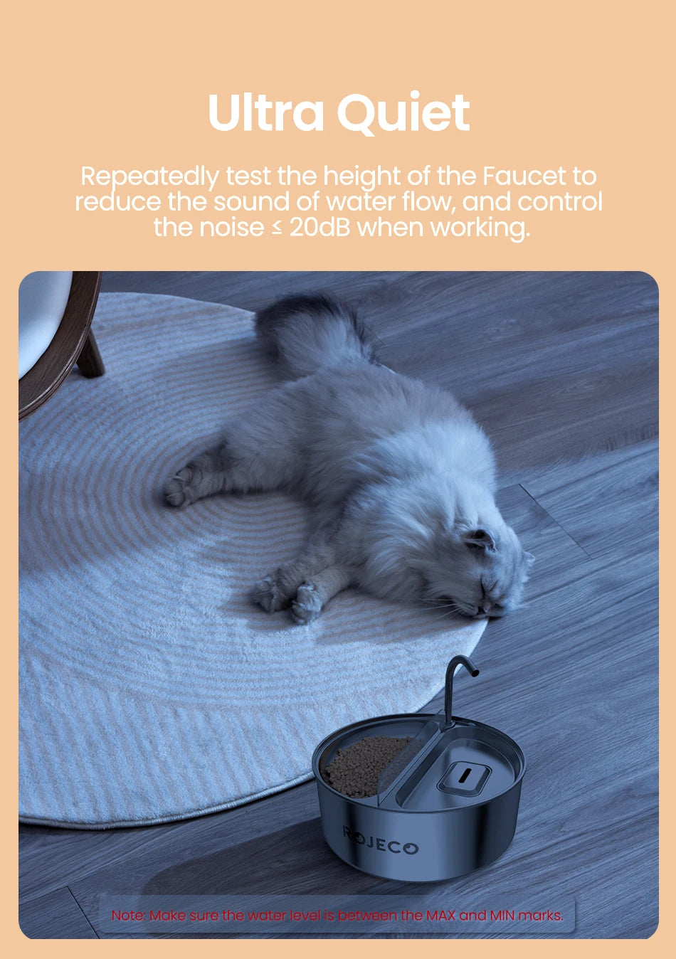 2-in-1 Automatic Pet Water Dispenser with Stainless Steel Feeder Bowl