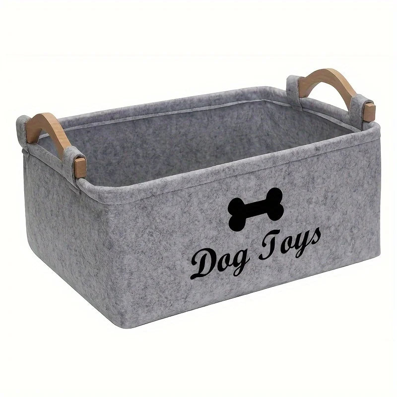 Felt Pet Storage Box - Organizer for Toys, Blankets and Accessories