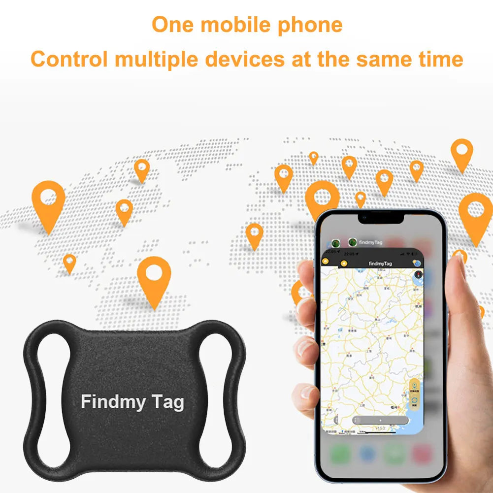 IP67 Bluetooth Pet Tracker with Collar for Dogs & Cats — Findmytag App