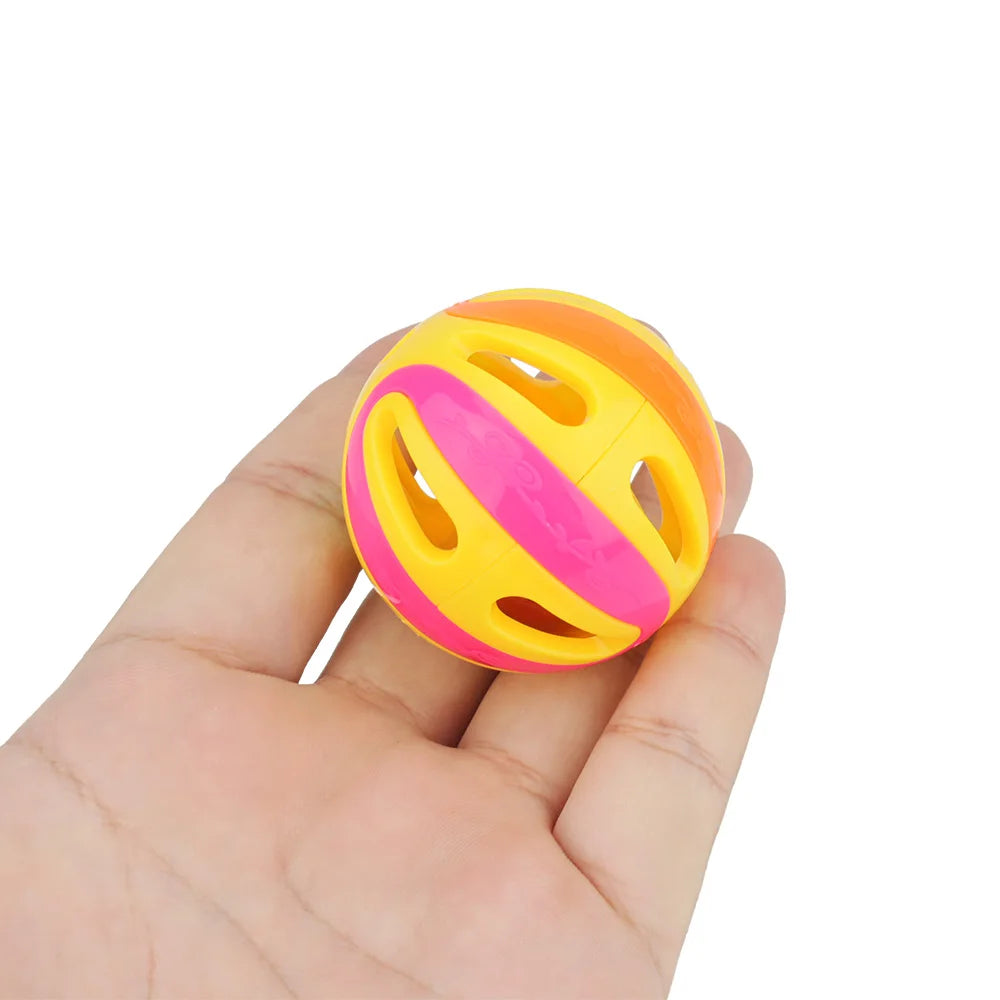 Colourful Bell Ball Cat Toys – Pack of 6