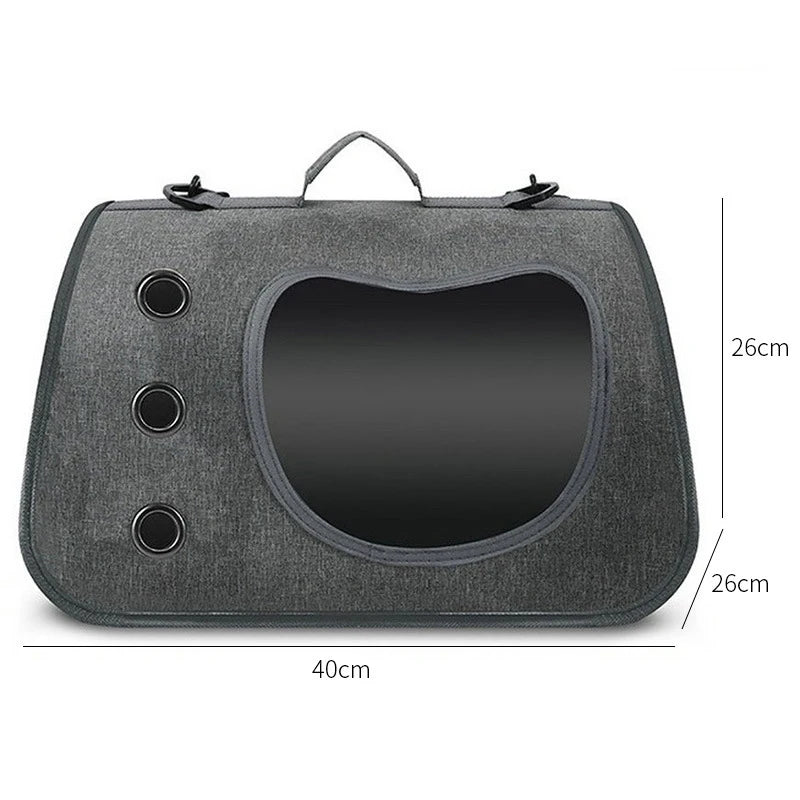 Portable Foldable Pet Carrier Backpack for Small Dogs & Cats — Lightweight & Breathable Travel Bag