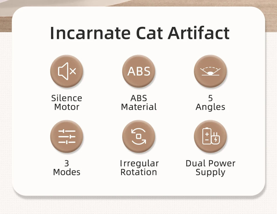 Automatic Interactive Cat Laser Toy - Motion Activated LED Pet Entertainment System