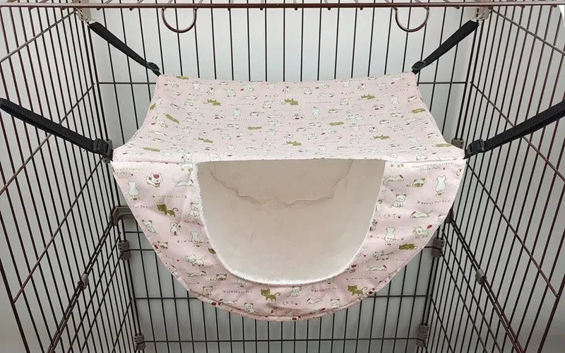 Cat Hammock Bed - Hanging Summer Cage Accessory