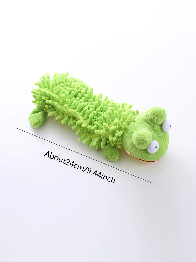 Squeaky Plush Dog Toy – Soft Fleece Chew & Teeth Grinding Toy