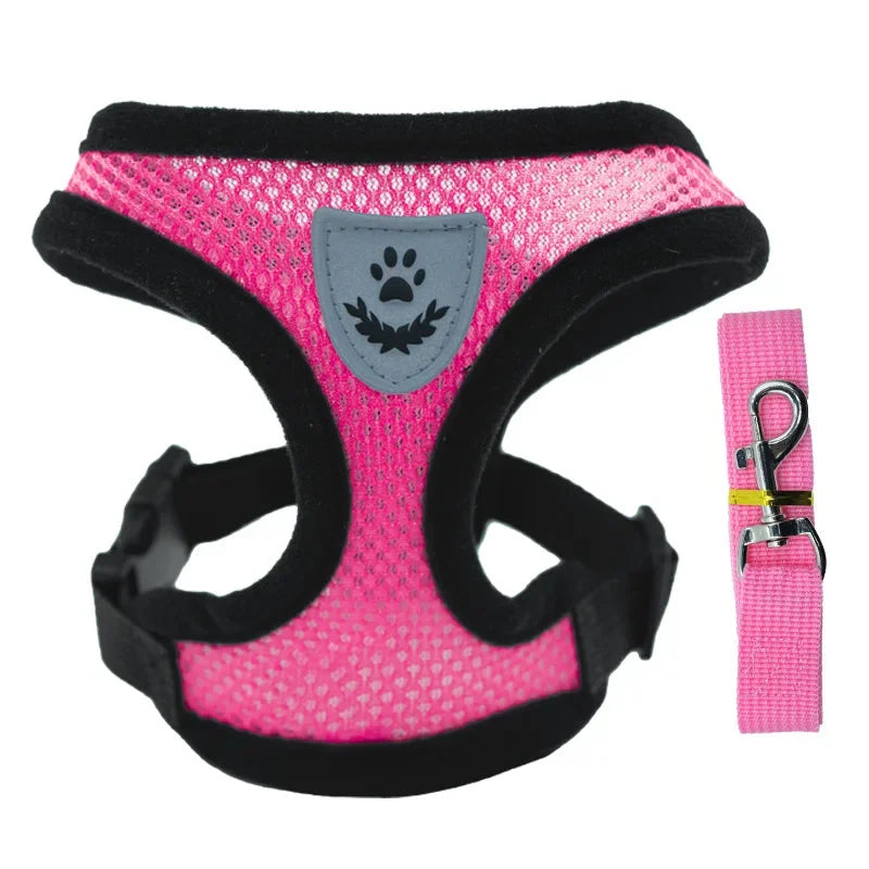 Escape-Proof Cat Harness & Leash Set - Adjustable Mesh Vest for Cats & Small Dogs