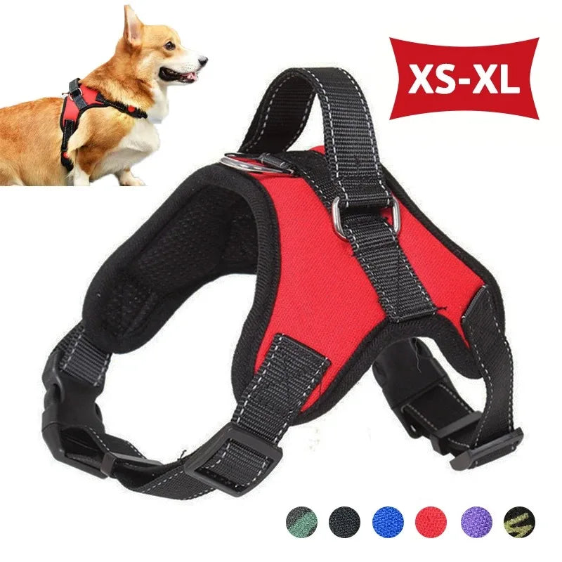 No-Pull Dog Harness - Reflective Waterproof Vest for All Sizes