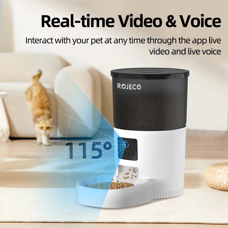 Automatic Cat Feeder with HD Camera and Smart Voice Recording
