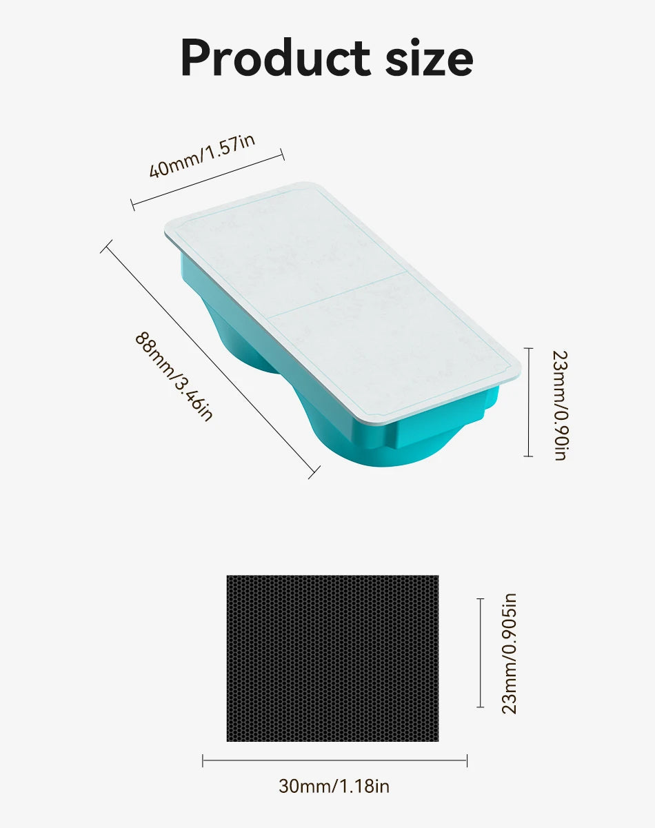 Cat Fountain Filter Replacement - 3.2L Stainless Steel Wireless Fountain Compatible Filters