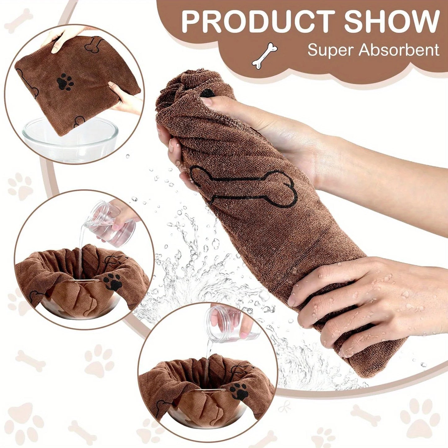 Pet Hair Remover Glove - Double-Sided Grooming Mitt for Furniture and Clothing