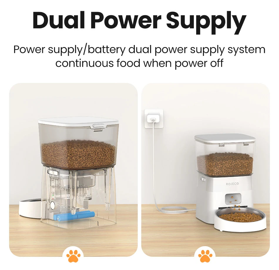 Adjustable Height Elevated Holder for Automatic Pet Feeders