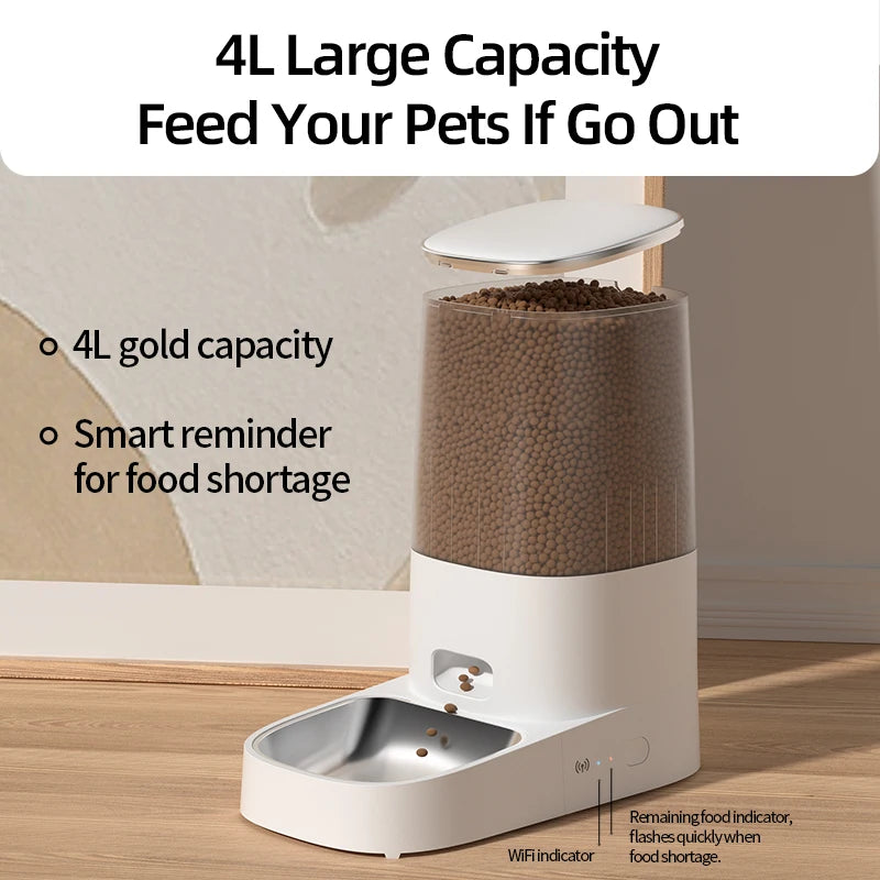 Smart WiFi Automatic Cat Feeder with Remote Control