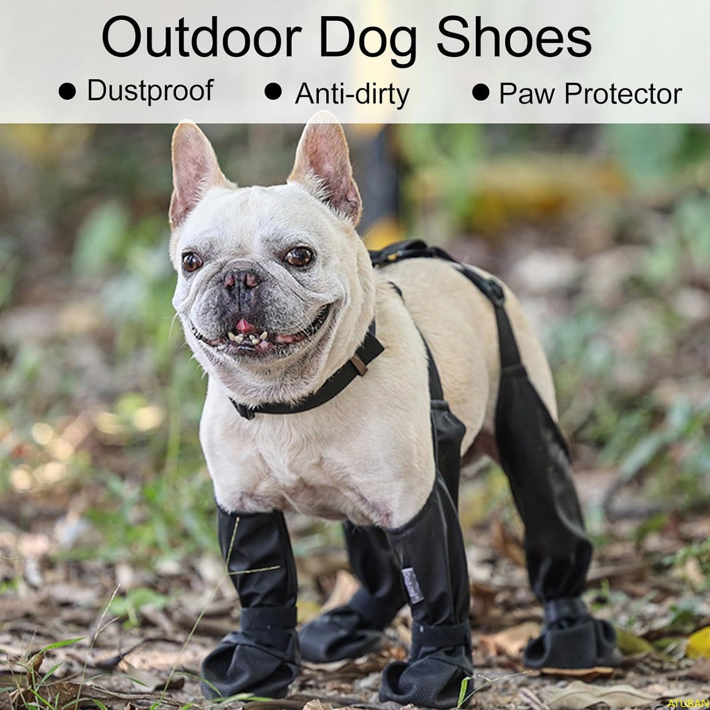 Bottes imperméables pour chien - Chaussures de protection antidérapantes pour la marche en extérieur