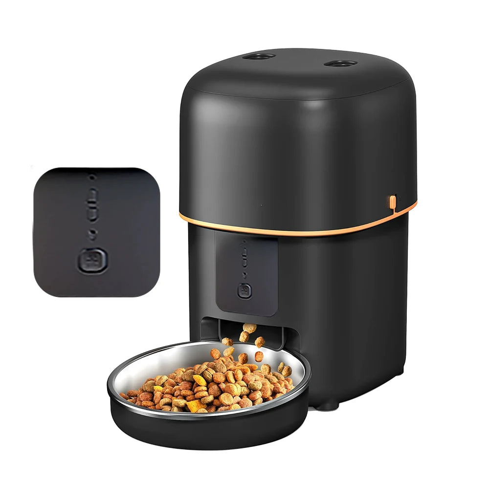 Smart Pet Feeder with HD Camera - 2L Automatic Food Dispenser with WiFi & Video Monitoring