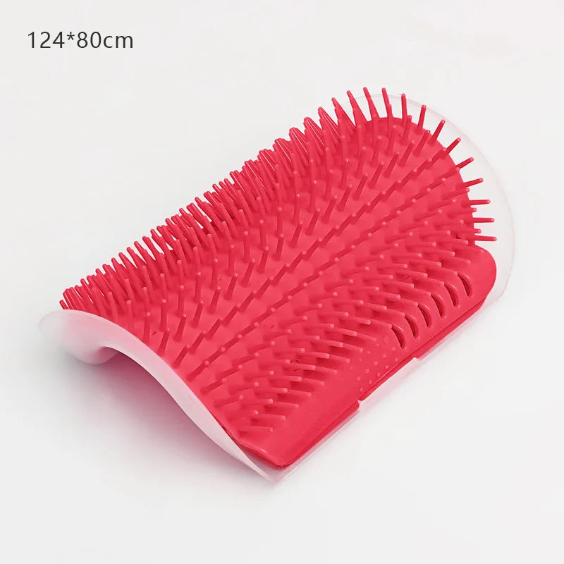 Cat Self-Grooming Wall Corner Brush - Massage & Hair Removal Tool