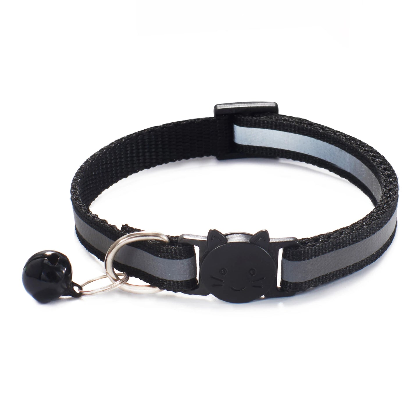 Reflective Cat Collar with Bell - Adjustable Night Safety Collar for Cats & Kittens