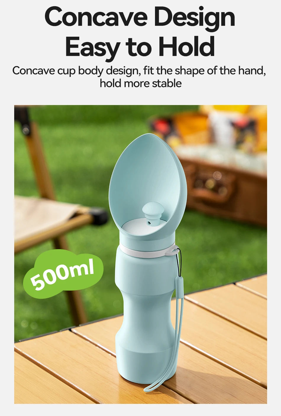 Portable Pet Water Bottle - Leakproof Travel Drinking Bowl