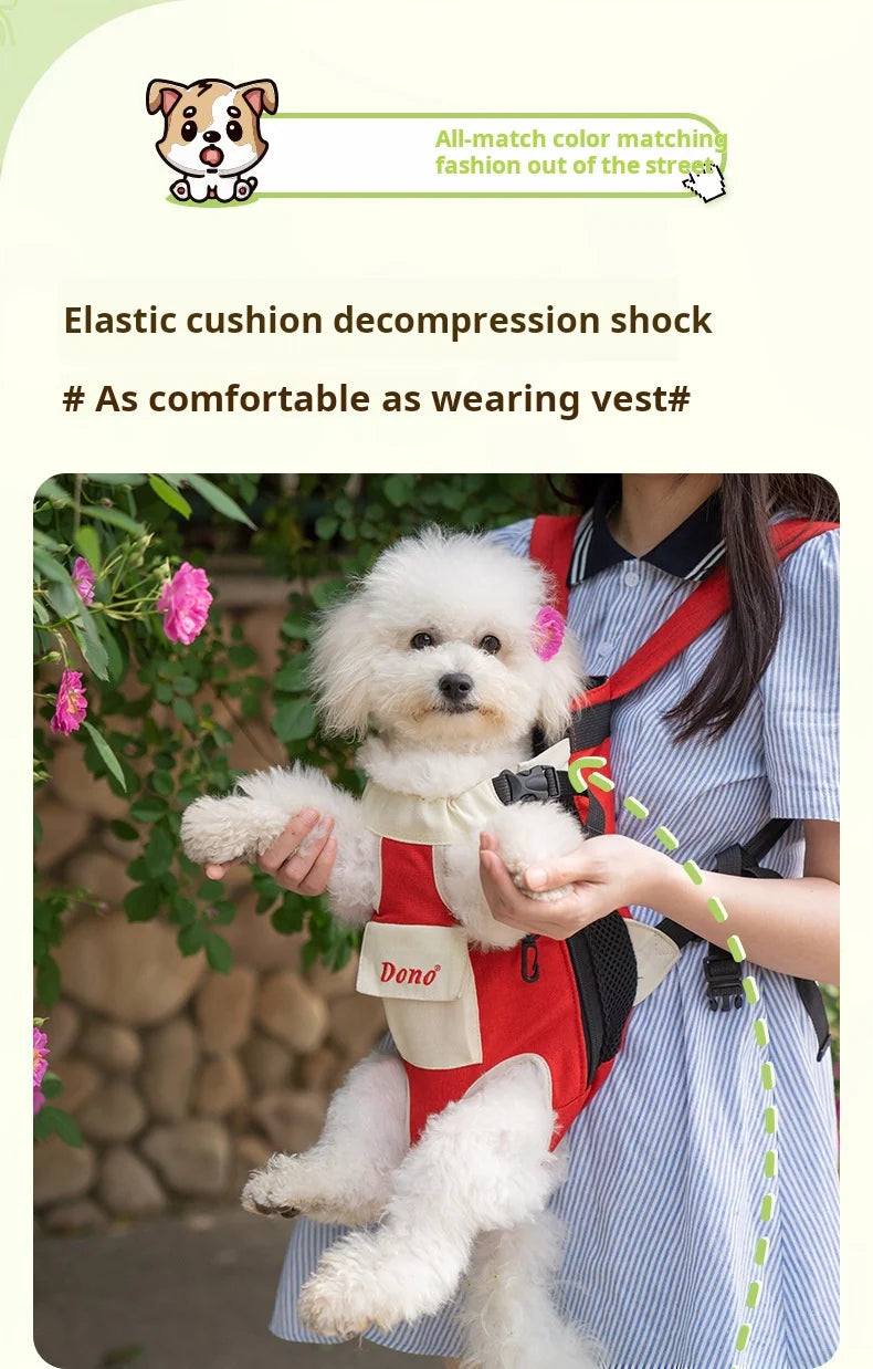 Pet Carrier Backpack - Breathable Mesh Travel Bag for Dogs & Cats