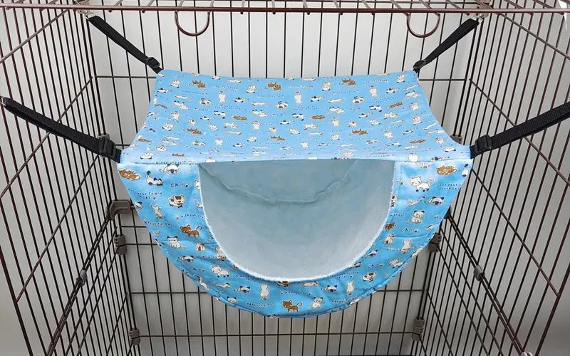 Cat Hammock Bed - Hanging Summer Cage Accessory